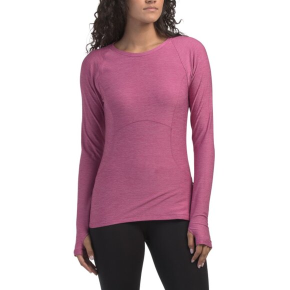 SPYDER Raspberry Base Layer Crew Neck Top With Pocket - Picture 1 of 2
